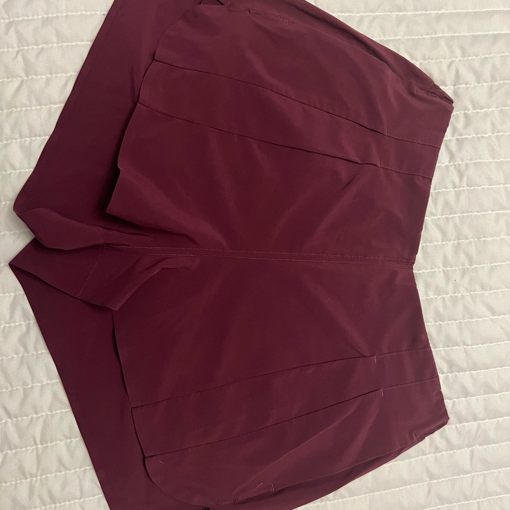 Burgundy shorts
